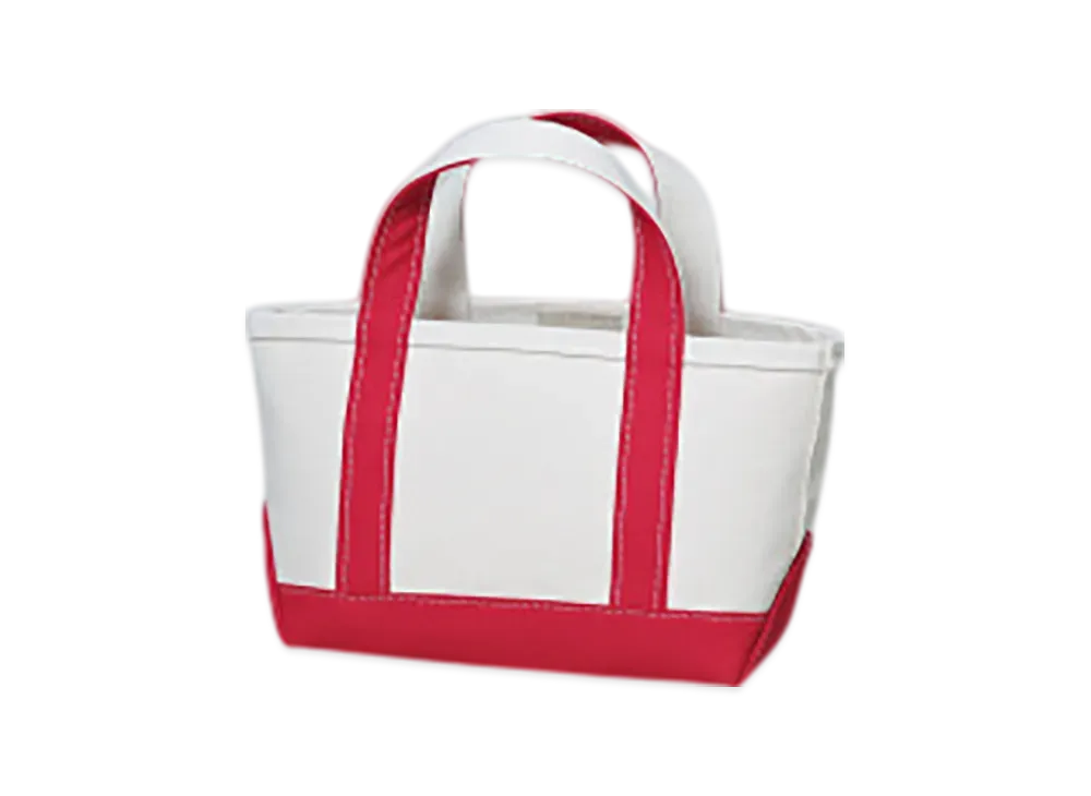 L.L.Bean Boat And Tote Bag Mini Made In USA "Red"