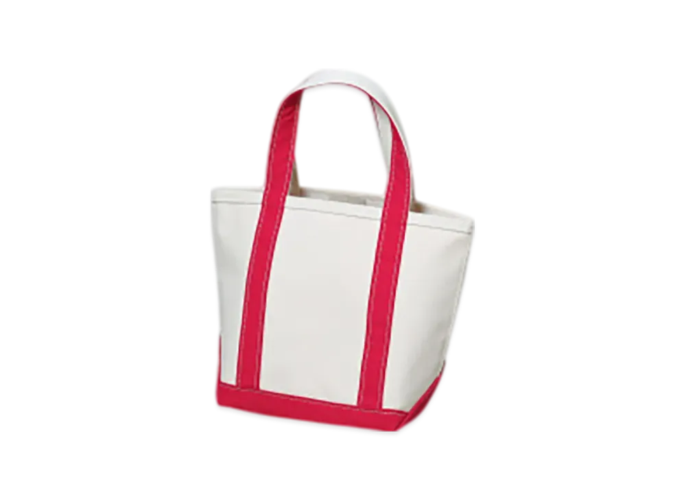 L.L.Bean Boat And Tote Bag Small Made In USA "RedTrim"