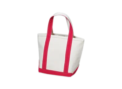 L.L.Bean Boat And Tote Bag Small Made In USA "RedTrim"