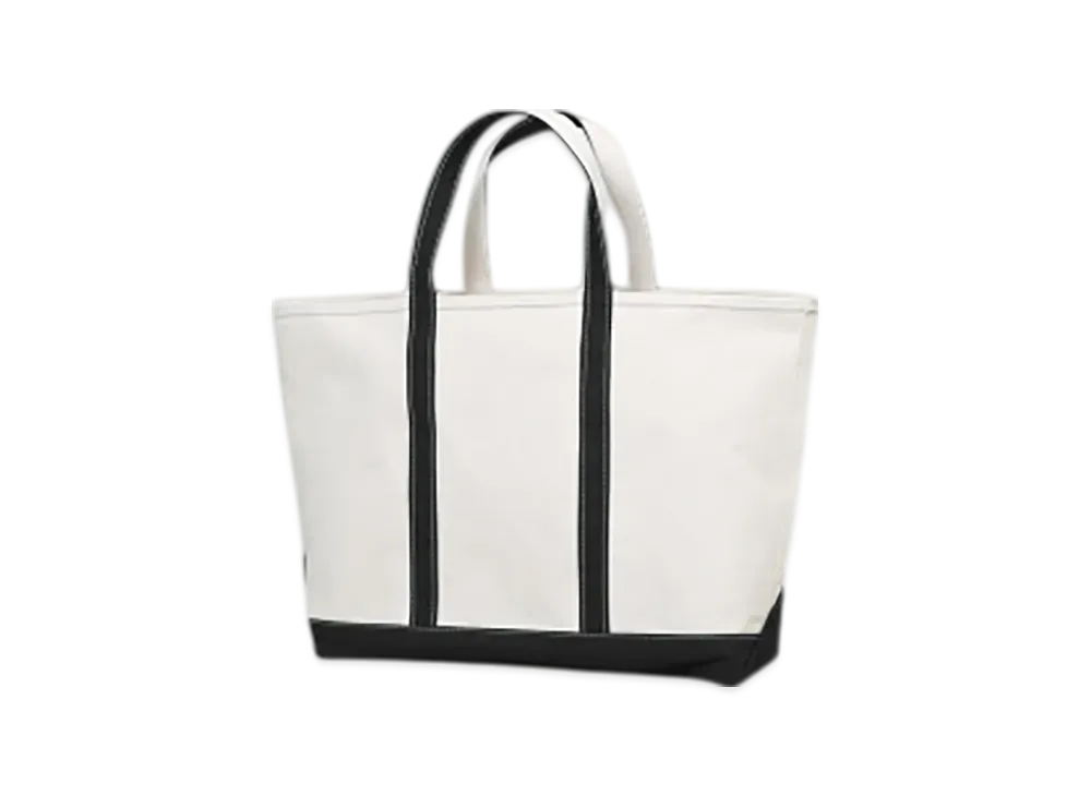 L.L.Bean Boat And Tote Bag Small Made In USA "BlackTrim"