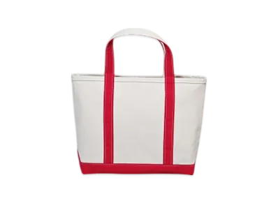 L.L.Bean Boat And Tote Bag Medium Made In USA "RedTrim"
