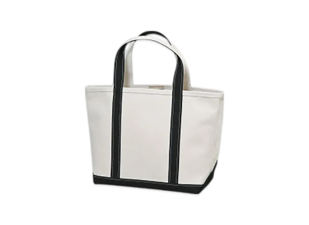 L.L.Bean Boat And Tote Bag Medium Made In USA "BlackTrim"