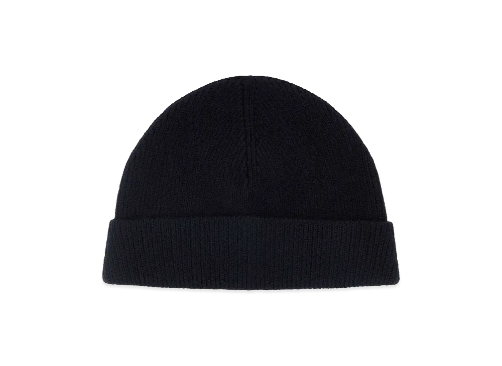 LEMAIRE Wool Blend Beanie Hat "Midnight Blue"