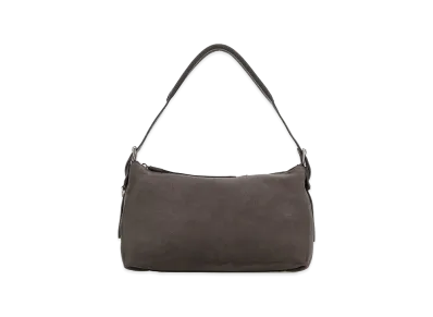 LEMAIRE Women's Suede Crossbody Bag "Dark Gray"