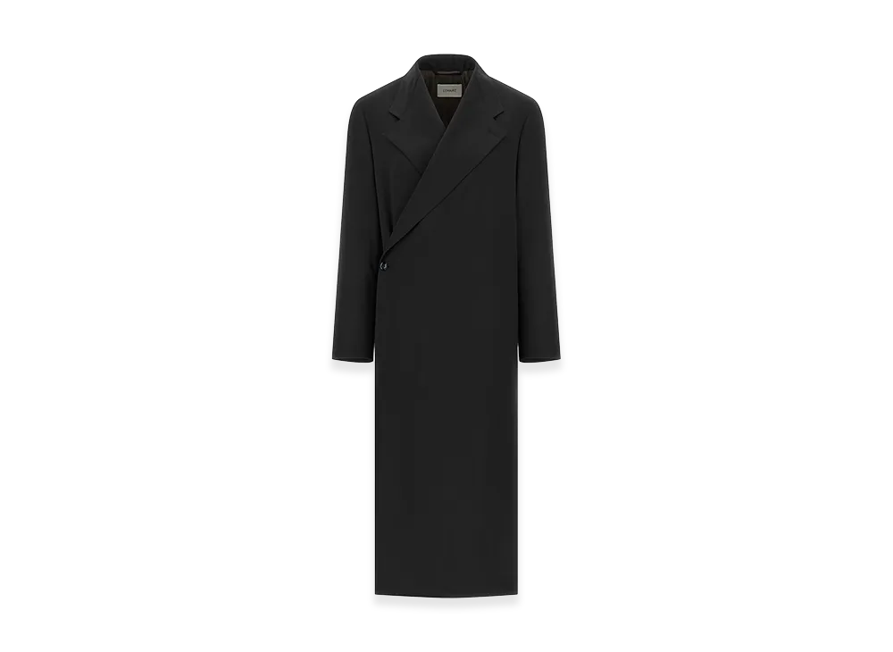LEMAIRE Women's Wool Crepe Coat "Blue"