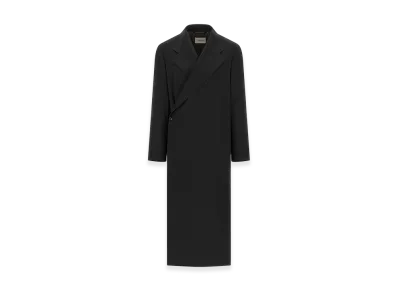 LEMAIRE Women's Wool Crepe Coat "Blue"