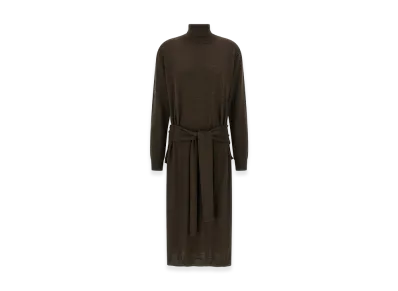 LEMAIRE Women's 'Trompe L'Oeil' Dress "Brown"
