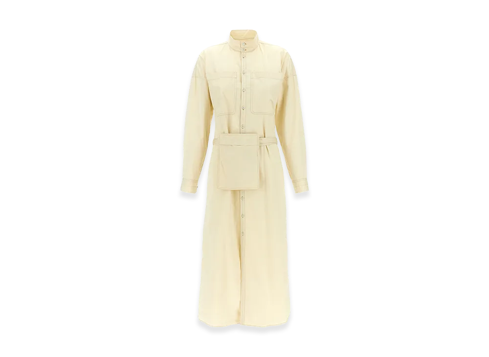 LEMAIRE Women's Cotton Dress "White"