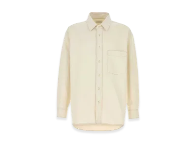 LEMAIRE Denim Oversize Shirt "Ivory/White"