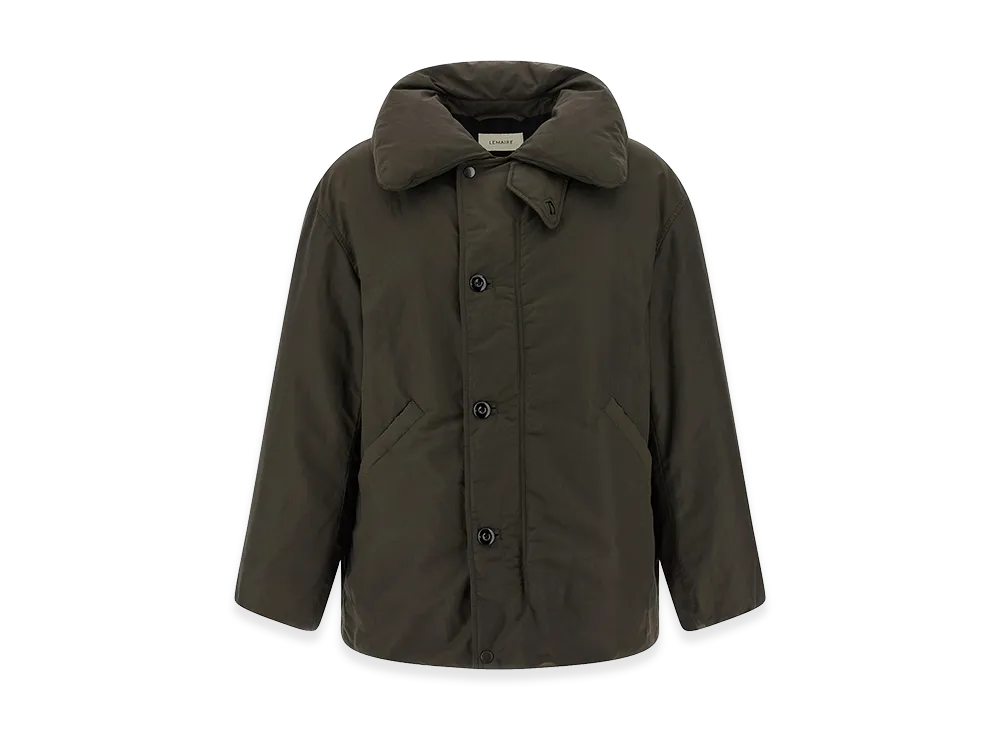 LEMAIRE Bubble Collar Down Jacket "Brown"