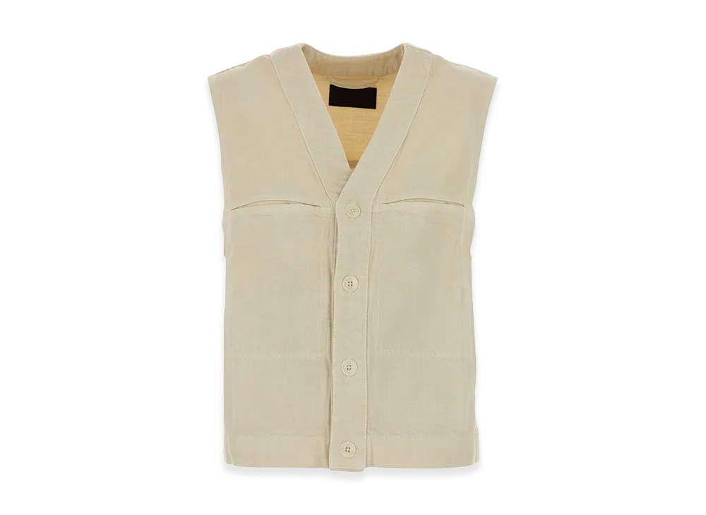 LEMAIRE Women's Canvas Vest "Sand/Beige"