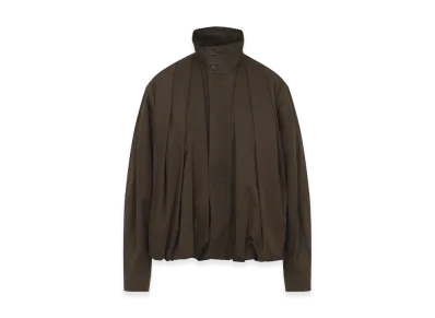 LEMAIRE Women's 'Soft Pleated' Jacket "Brown"