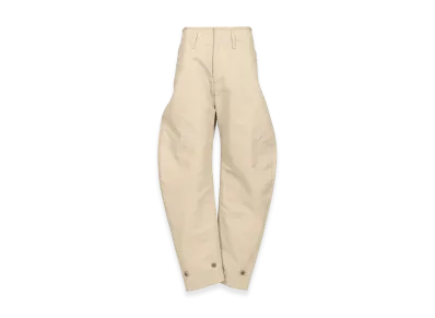 LEMAIRE Women's Cotton And Linen Pants "White"