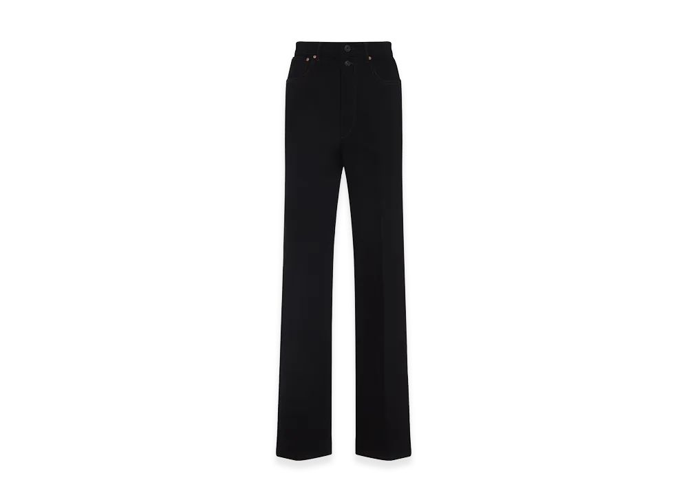 LEMAIRE Women's High Waisted Straight Pants "Black"