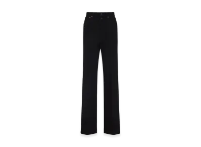 LEMAIRE Women's High Waisted Straight Pants "Black"