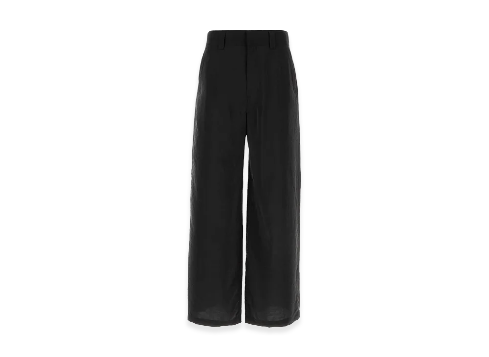 LEMAIRE Silk Blend Wide-Leg Pant "Black"
