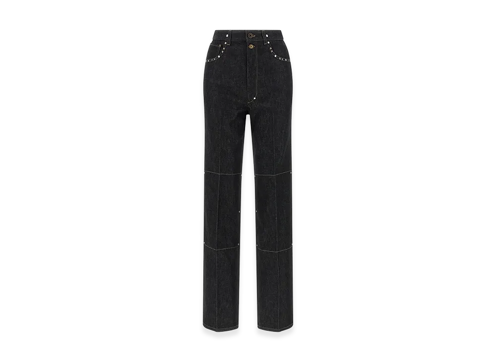 LEMAIRE Women's Rivet Jeans "Black"