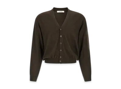 LEMAIRE 'Twisted' Cardigan "Brown"