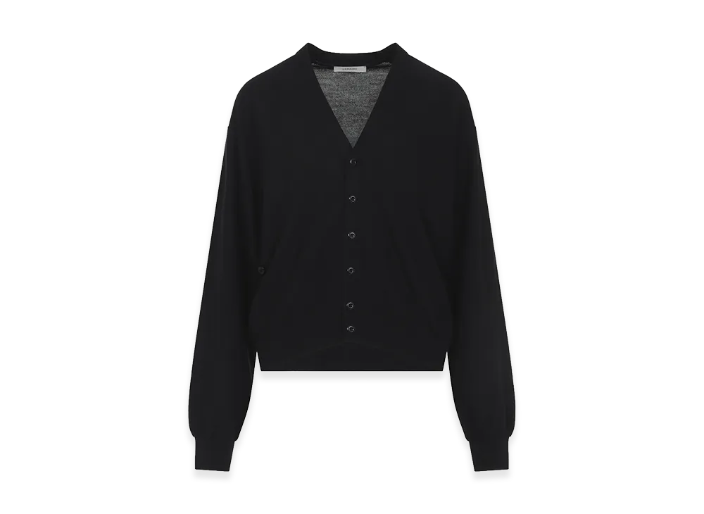 LEMAIRE 'Twisted' Cardigan "Black"