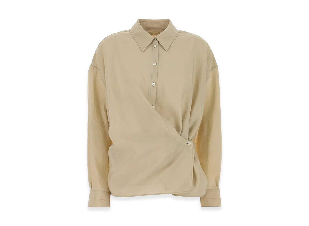 LEMAIRE Women's Silk Blend Shirt "Beige"