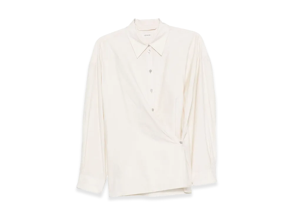 LEMAIRE Women's 'Straight Collar Twisted' Shirt "White"
