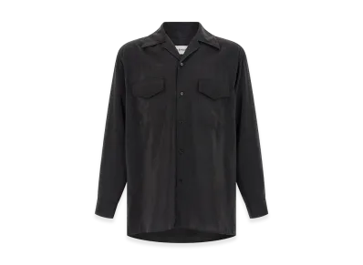 LEMAIRE Convertible Collar Shirt "Black"