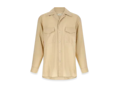 LEMAIRE Convertible Collar Shirt "Beige"