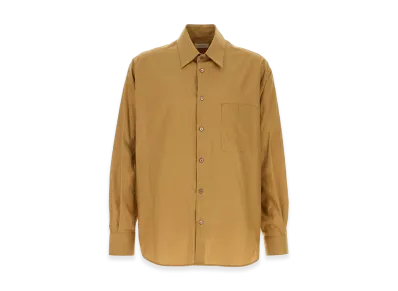 LEMAIRE Cotton Blend Shirt "Camel"