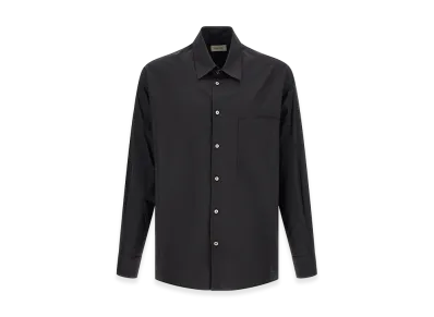 LEMAIRE Cotton And Silk Shirt "Black"