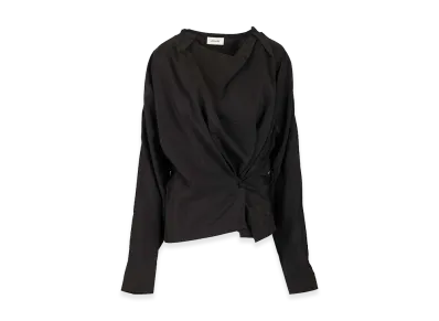 LEMAIRE Women's Twisted Top "Black"