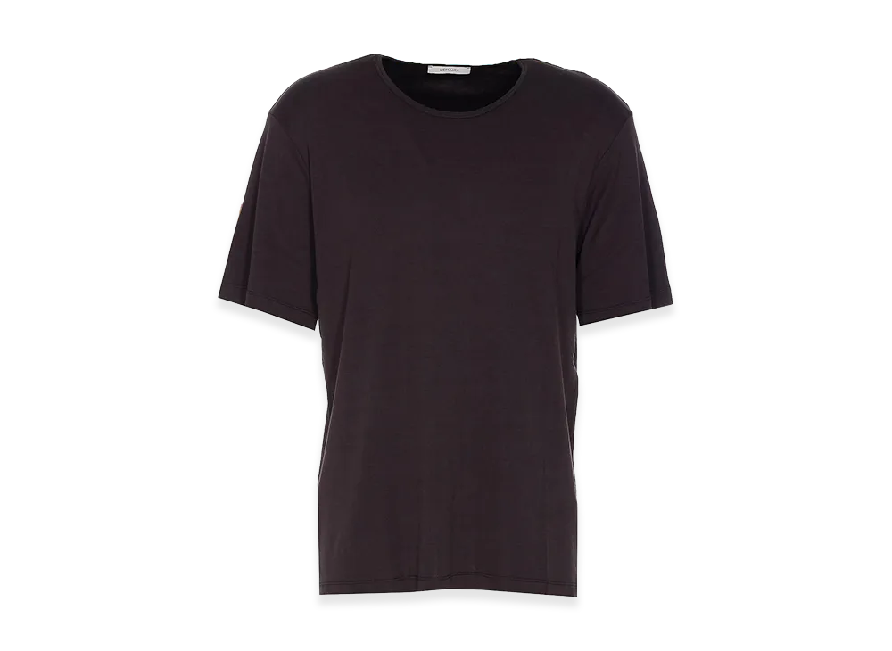 LEMAIRE Squid Rib U Neck T-Shirt "Charcoal"