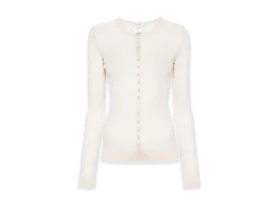 LEMAIRE Women's Ribbed Jersey Top "Beige"