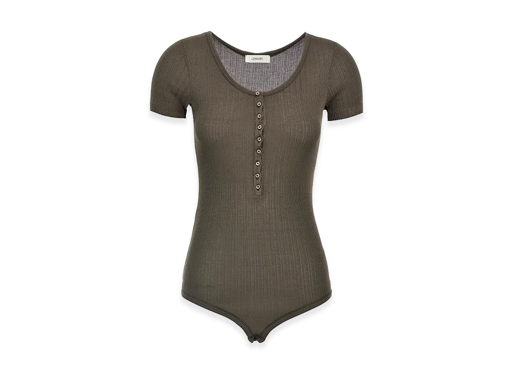 LEMAIRE Women's Ribbed Body "Brown"