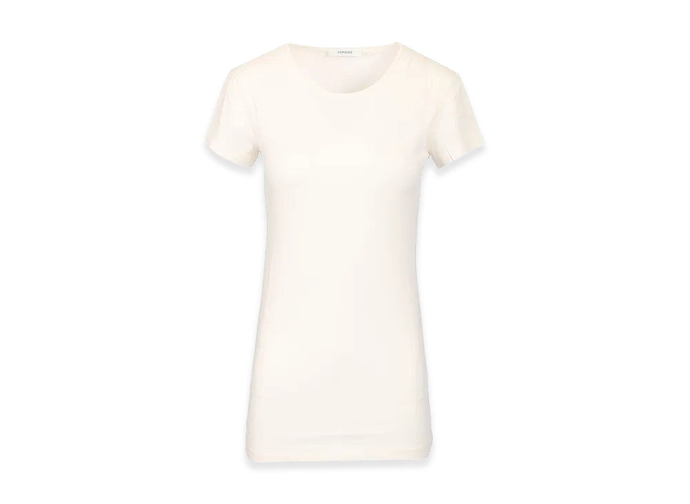 LEMAIRE Women's Fitted Cotton T-Shirt "White"