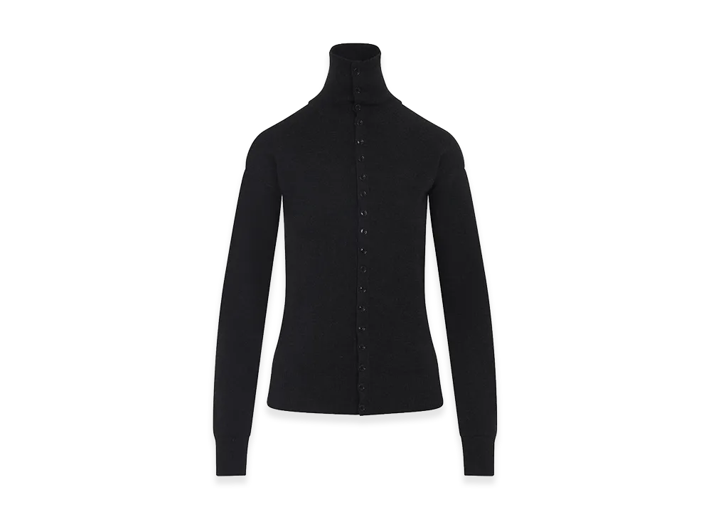 LEMAIRE Women's 'Buttoned Fitted' Cardigan "Gray"