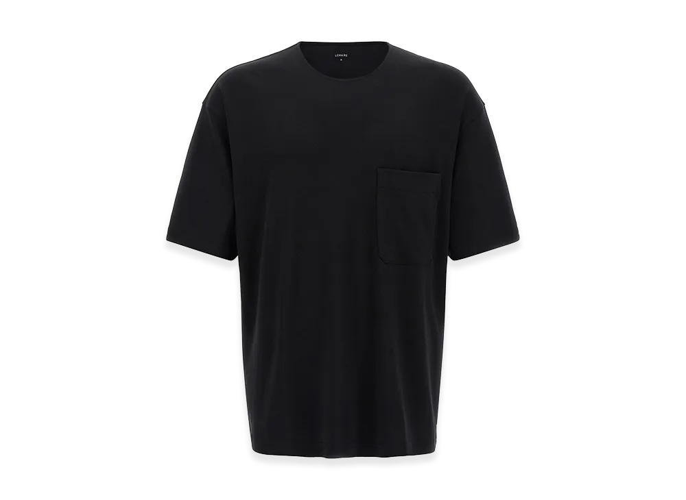 LEMAIRE Cotton And Silk T-Shirt "Black"