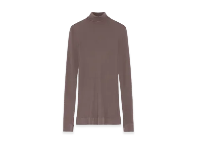 LEMAIRE Women's Seamlesss High Nk Top "Brown"