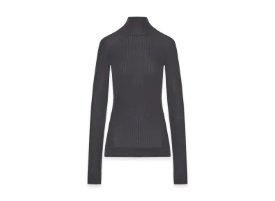 LEMAIRE Women's Ribbed Turtleneck "Black"