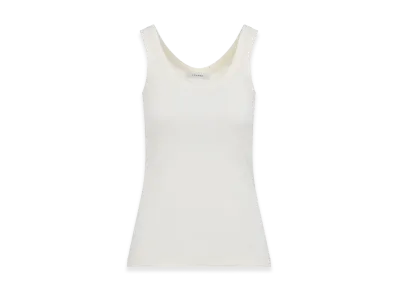 LEMAIRE Women's Ribbed Cotton Tank Top "Nude/Neutrals"