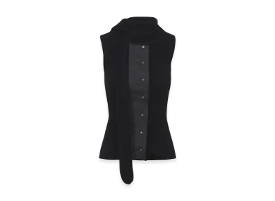LEMAIRE Women's Asymmetrical Fitted Top "Black"
