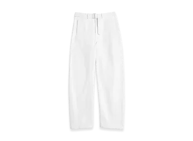 LEMAIRE Women's Twisted Belted Denim Pants "Milk Bleached"