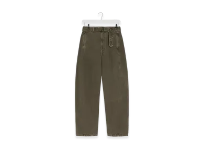 LEMAIRE Women's Twisted Belted Pants "Moss Green"