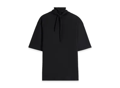 LEMAIRE Women's Jersey Scarf T-Shirt "Black"