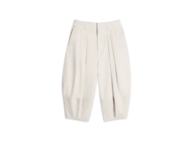 LEMAIRE Women's Cotton Satin Volume Bermuda Pants "Jasmine"