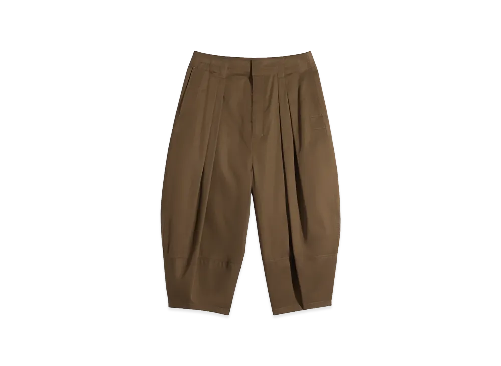 LEMAIRE Women's Cotton Satin Volume Bermuda Pants "Bronze"