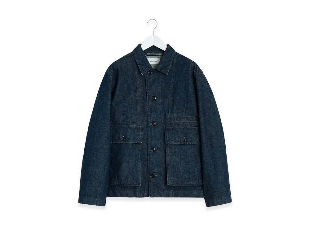 LEMAIRE Women's Boxy Jacket "Denim Indigo"