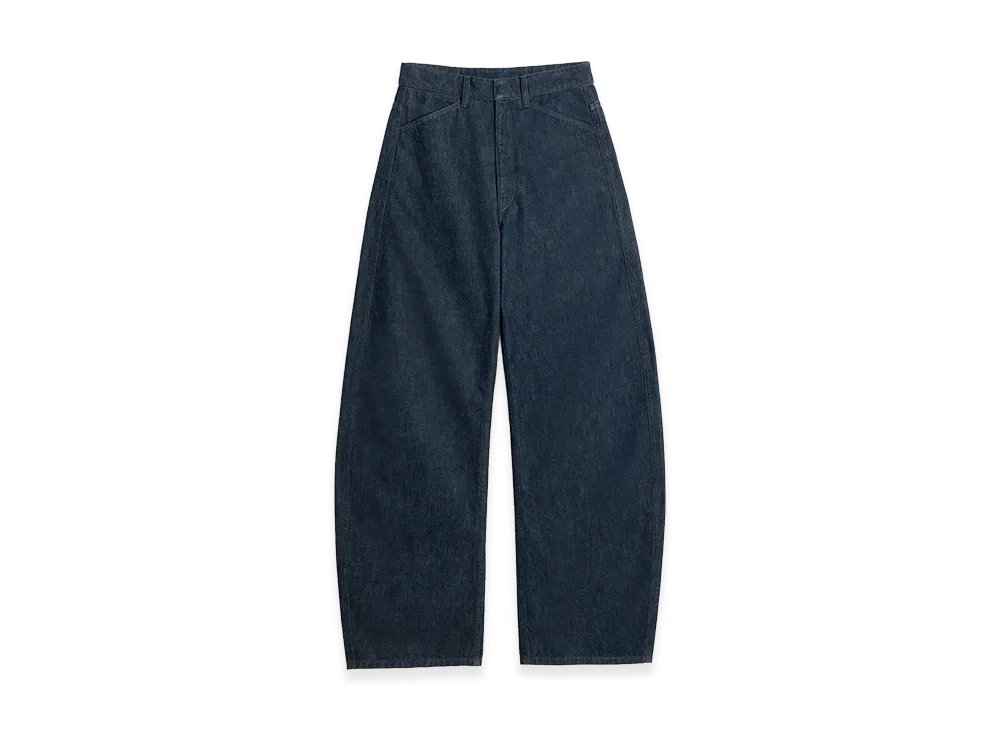LEMAIRE Women's High Waisted Curved Pants "Denim Indigo"