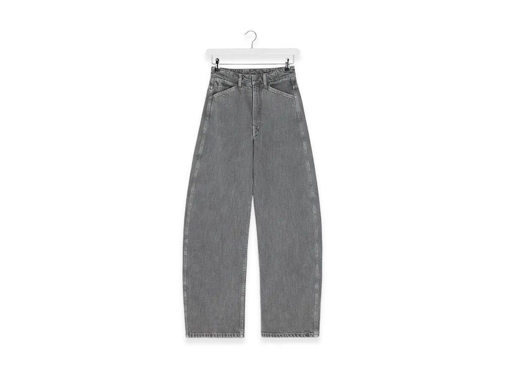 LEMAIRE Women's High Waisted Curved Pants "Heather"