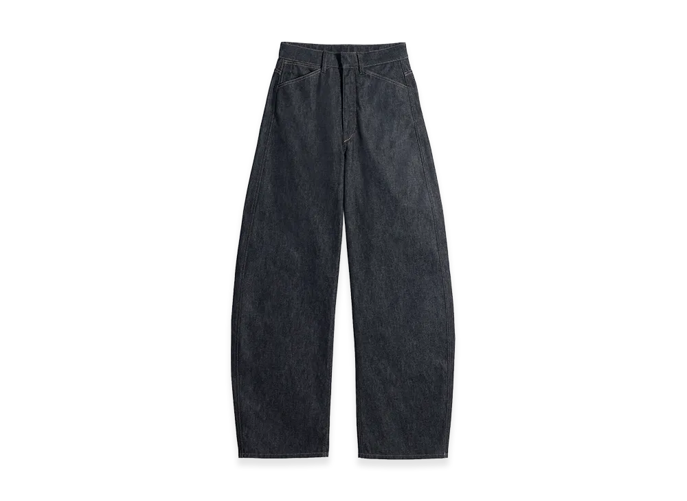 LEMAIRE Women's Denim High Waisted Curved Pants "Slate"