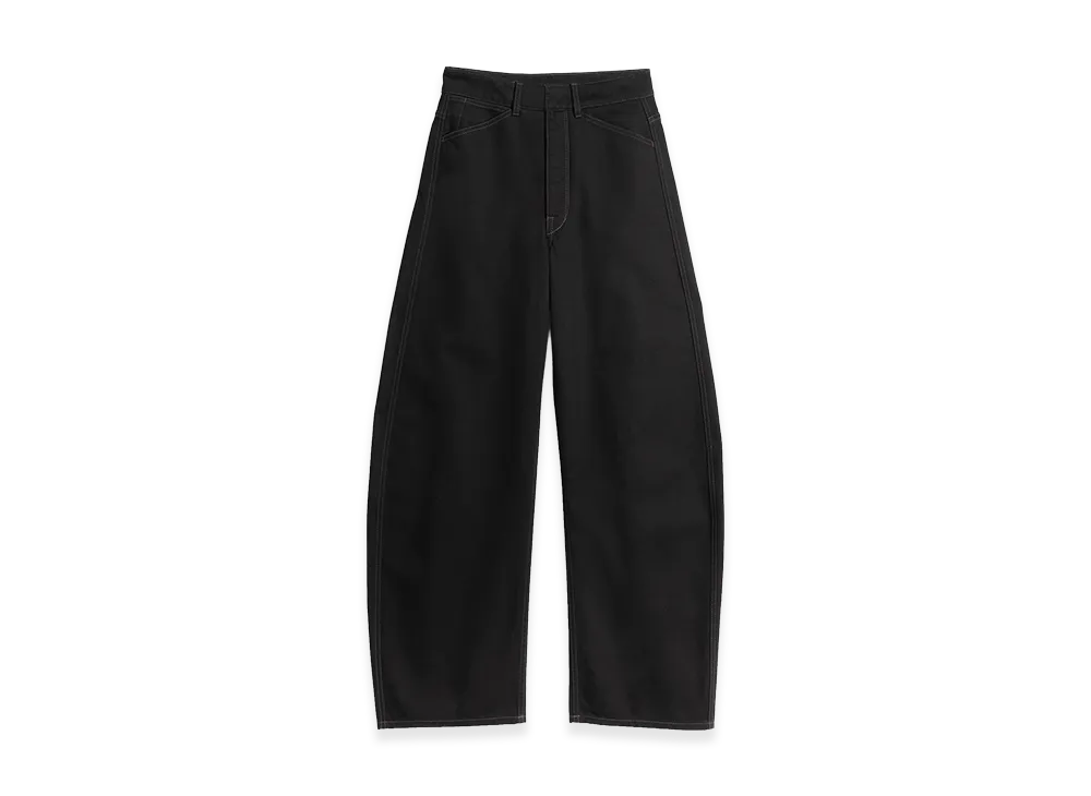 LEMAIRE Women's High Waisted Curved Pants "Black"
